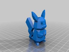 Posable Low-poly Pikachu 3D Printer Model