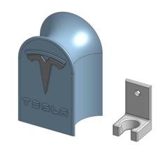 Tesla Mobile Charger Holder 3D Printer Model