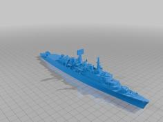 County Class Destroyer (1/600 And 1/1250) 3D Printer Model