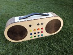 Laser Cut Wooden Radio (MP3 Player For Children)