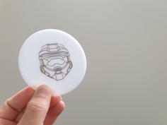 Laser Cut Master Chief Helmet Outline – Laser