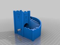 Stairs Dice Tower (remix) 3D Printer Model