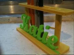 Name Plate Pen/Pencil Holder 3D Printer Model