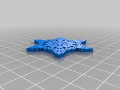 Flake (Christmas Ornament) 3D Printer Model