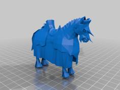 Knight Horse Mounts 3D Printer Model