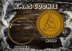 Christmas Cookie Mold & Cutter 3D Printer Model