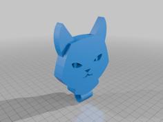 Cat Door Knocker 3D Printer Model