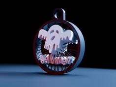 Halloween Keychain_Ghost_String ART 3D Printer Model