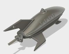 Futurama Rocket Keychain 3D Printer Model