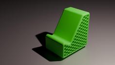 Phone Stand With Hexagon Pattern 3D Printer Model