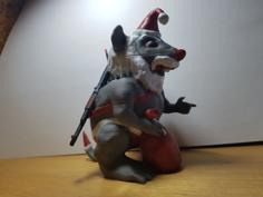 Santa Mouse 3D Printer Model