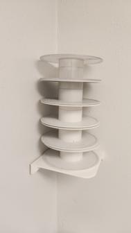 Empty Spool Corner Shelf 3D Printer Model