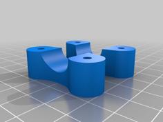 Leg Mounts For 16mm Carbon Tubes 3D Printer Model