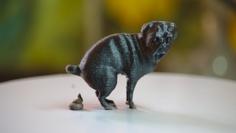 Edgar, The PewDiePie’s Pooping Dog 3D Printer Model