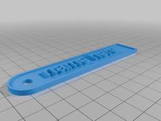 Name Tag 3D Printer Model