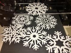 Snowflakes 3D Printer Model