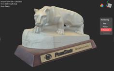 Penn State Nittany Lion Statue, Graduation Gift, Includes Remixes 3D Printer Model