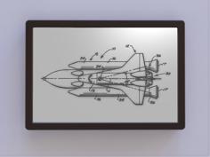 Space Shuttle Patent Art – Top 3D Printer Model