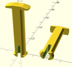 Super Simple Parametric Fastener Pin Generator Module 3D Printer Model