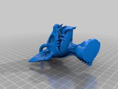 Dog With Skull 3D Printer Model