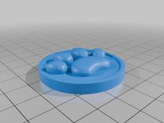 Cat’s Paw Keychain 3D Printer Model