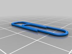 Paper Clip 3D Printer Model