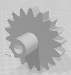 Idler Gear For Broadway HO Loco 3D Printer Model