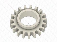 Rotellina Di Rettale Della Messa Un Laser Fuoco. 3D Printer Model