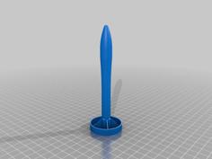 Rocket Science Canned Air Rocket With Interchangeable Fins 3D Printer Model