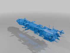 Babylon 5 Ploutos Project Commandeer Escort Carrier 3D Printer Model