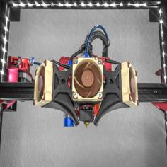 Triple Noctua Fan 3D Printer Model