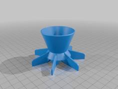 Seven Petal Flower Paint Funnel 3D Printer Model