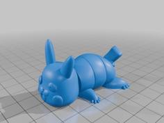 Articulated Pokemon Pikachu Flexi 3D Printer Model