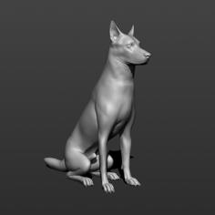 German Shepherd Dog 3D Printer Model