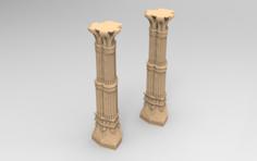 Large Dwarf Mine Pillar, Moria, Erebor. 3D Printer Model