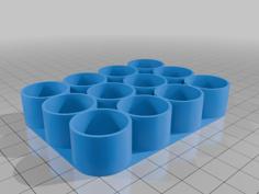 Vial Rack Stacking Connectors 3D Printer Model