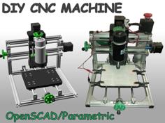 DIY CNC Machine – OpenSCAD/Parametric 3D Printer Model