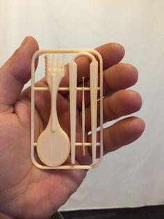 Eating Utensils Snap Cards (Altoids 8) 3D Printer Model