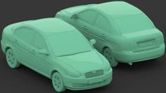 Hyundai Accent (Verna). 3D Printer Model