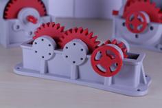 Industrial Spur Gearbox / Gear Reducer (Cutaway Version) 3D Printer Model