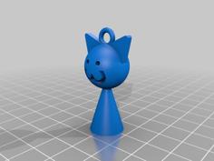 Cat Peg Keychain 3D Printer Model