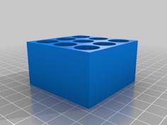 Customizable Vial Holder 3D Printer Model