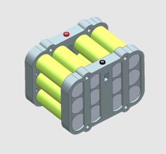 18650 Battery Module Holder 3D Printer Model