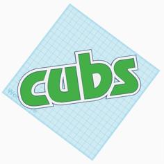 Cubs Logo 3D Printer Model