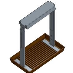 Adjustable Plant Light With Drip Tray 3D Printer Model