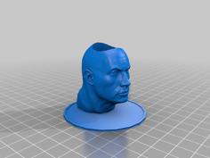 The Rock Candle Holder (with Or Without Nose Holes) 3D Printer Model