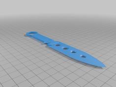 Throwing Dagger 3D Printer Model