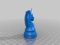 Chess Unicorn 3D Printer Model