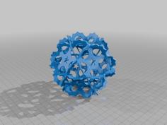 KEPLER ICOSIDODECAHEDRAL HANDLEHEDRON 1 3D Printer Model