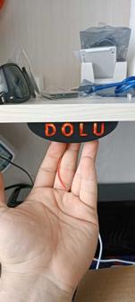 WC Door Indicator (BUSY-NO ENTRY-DOLU-MESGUL) 3D Printer Model